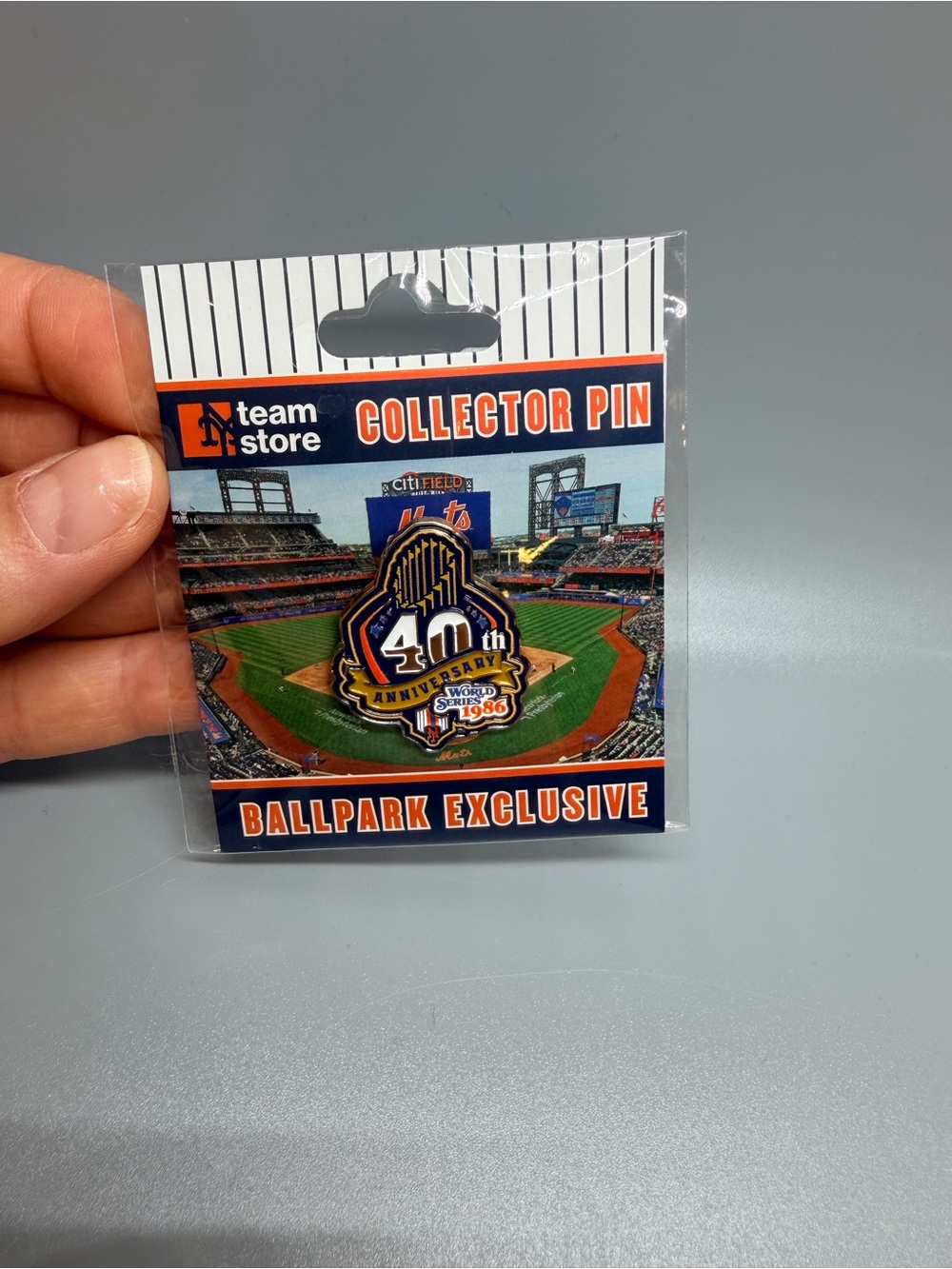 1986 Mets Team Store Collector Pin-40th Anniversary Ballpark Exclusive